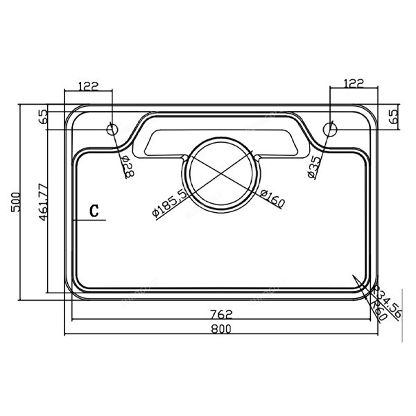 Chậu rửa chén VICTORY HQ 8050